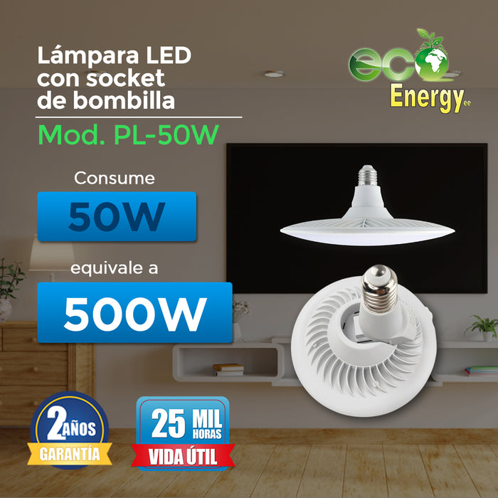 Lámpara LED con Socket de Bombilla Tipo UFO | PL - 50 W