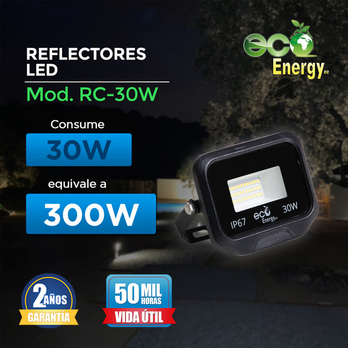 Reflector LED de 30w | Luz blanca fría