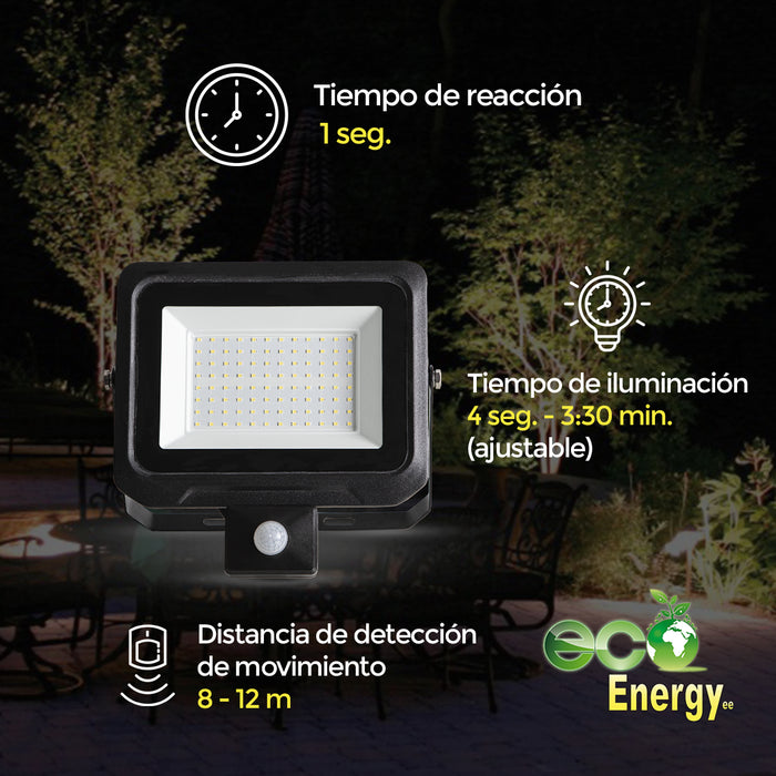 Reflector LED con Sensor de Movimiento | 100 W