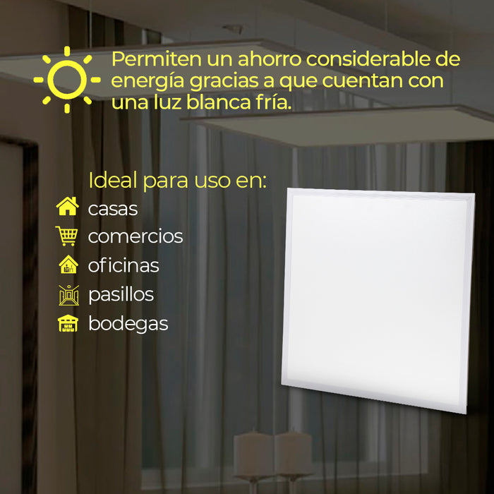 Panel LED de Plafón 48W 60x60 | Luz blanca fría