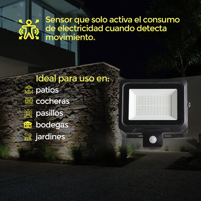 Reflector LED con Sensor de Movimiento | 100 W