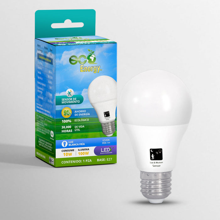 Pack de tres Focos LED con sensor de movimiento 10w