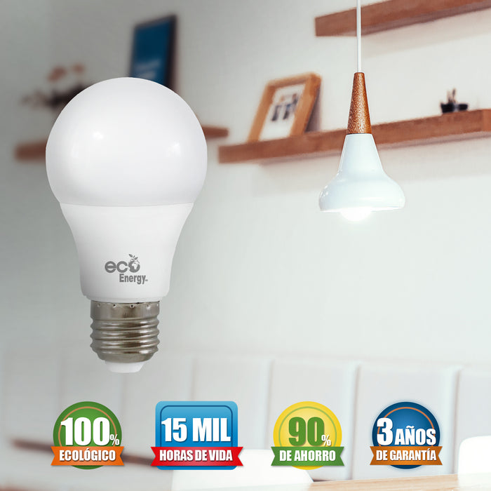 Pack de 10 Focos LED 5w equivalente a 50w | Luz blanca fría