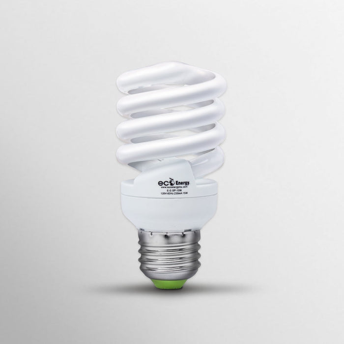 Foco Ahorrador de Espiral 15w | Luz blanca fría