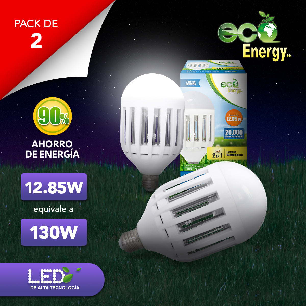 Focos LED contra insectos