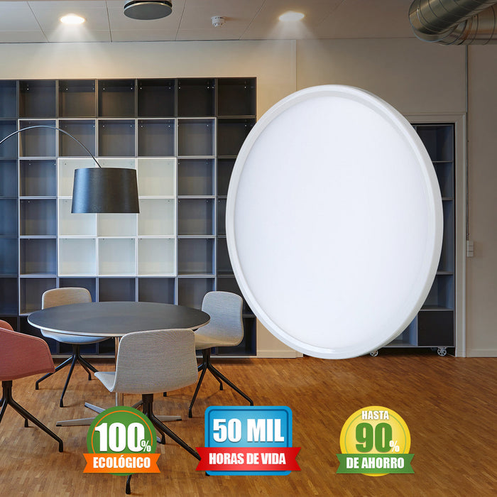 Pack de 10 Lámparas LED de plafón slim ajustable 9w | Luz Blanca